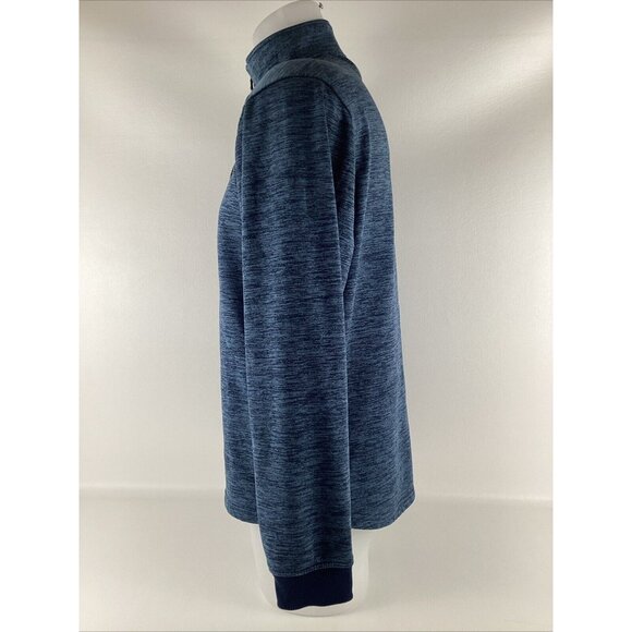 Under Armour Loose ColdGear Half Zip Fleece Sweater Pullover Mens Large Blue - Picture 5 of 10